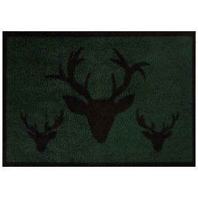 Turtle Mat Historic Royal Palaces Collection Royal Stag Doormat, L85 x W60cm, Green Turtle Mat Historic Royal Palaces Collection Royal Stag Doormat, L85 x W60cm, Green